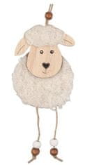 Lesena ovca za obešanje 7 x 12 cm
