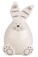 Zajec s tačkami iz keramike na stojalu 6 x 10 cm