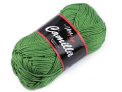 Pletena preja Camilla 50 g - (8156) travnato zelena