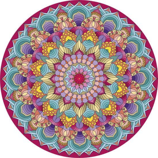 Grafix Diamantna slika na okvirju Mandala roza 30cm