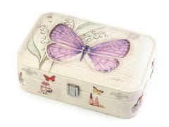 Škatlica za nakit metuljček 7x14x22 cm - vijolična lila