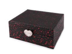 Škatlica za nakit 15,5x20,5x8 cm - črno-rdeča