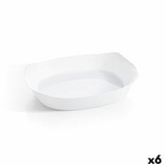 Luminarc Servirni krožnik Luminarc Smart Cuisine Pravokoten Bela Steklo 38 x 27 cm (6 kosov)