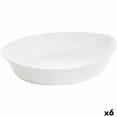 Luminarc Servirni krožnik Luminarc Smart Cuisine Ovalno 32 x 20 cm Bela Steklo (6 kosov)