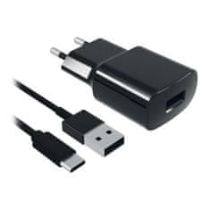 Miramarket Stenski Polnilec + USB C Kabel Contact 8427542980744 2A Črna