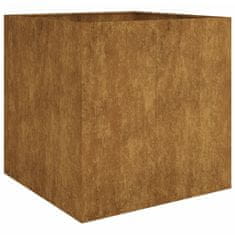 Vidaxl Cvetlično korito 80x80x80 cm corten jeklo