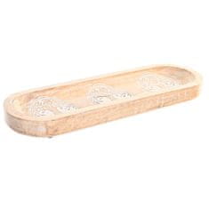 DKD Home Decor Osrednji del DKD Home Decor Belo rjavo drevo Indijanec Stripped 46 x 13,5 x 3,5 cm