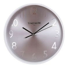 BigBuy Stenska ura Timemark White (30 x 30 cm)