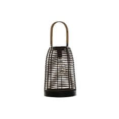 DKD Home Decor Solarna svetilka DKD Home Decor Brown Black Bamboo Rattan 20 x 20 x 45 cm