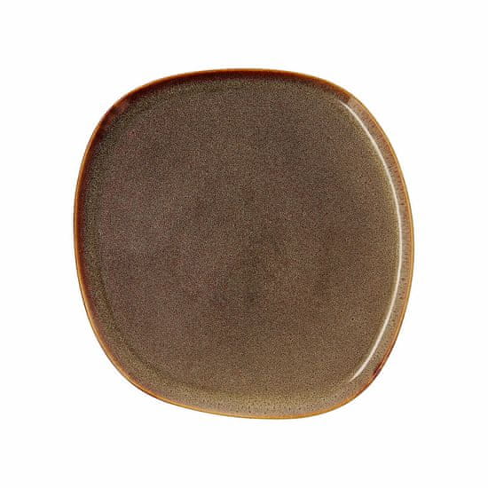 NEW Farfurie Întinsă Bidasoa Ikonic Keramika Rjava (26,5 x 25,7 x 1,5 cm) (Pack 4x)