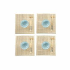 NEW Set za suši DKD Home Decor 14,5 x 14,5 x 31 cm Modra Bela Gres Orientalsko (16 Kosi)