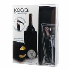 Miramarket Set z Dodatki za Vino Koala Ac Črna Kovina 2 Kosi