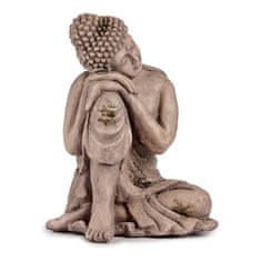 NEW Okrasna vrtna figura Buda Siva Poliresin (34,5 x 54,5 x 31 cm)