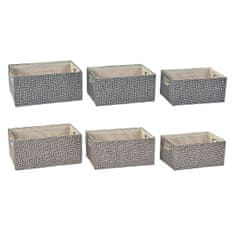 DKD Home Decor Komplet košar DKD Home Decor 40,5 x 28 x 18 cm Poliester (2 enoti)