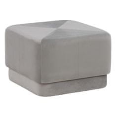 DKD Home Decor Pouffe Sintetična tkanina Siva Les 60 x 60 x 40 cm