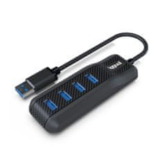 NEW USB 4-vratni hub iggual CARBON