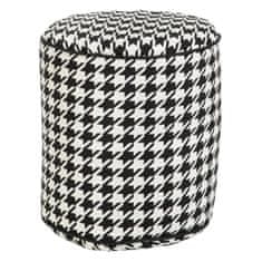 DKD Home Decor Puf Poliester 45 x 45 x 45 cm 100 % bombaž Houndstooth