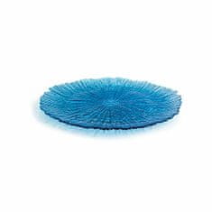 NEW Farfurie Întinsă Quid Mar de Viento Modra Steklo (Ø 28 cm) (Pack 6x)