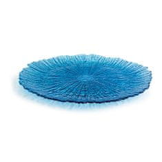 NEW Farfurie Întinsă Quid Mar de Viento Modra Steklo (Ø 32 cm) (Pack 6x)