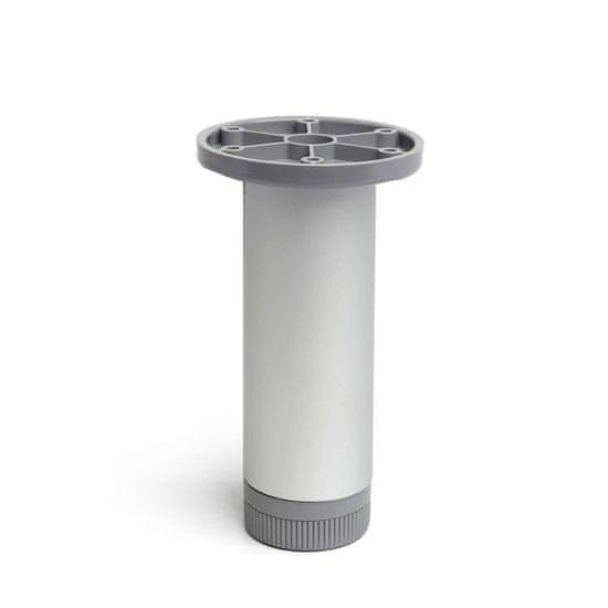 BigBuy Noge Rei 405 Mat cilindrični srebrni aluminij Modern (Ø 3,9 x 15 cm)