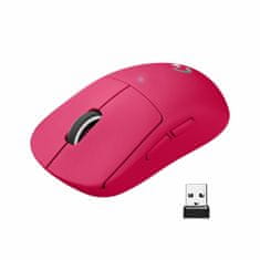 Logitech Miška Brezžična Logitech PRO X SUPERLIGHT Wireless Mouse MAGENTA Rdeča Roza