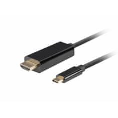 Lanberg Kabel USB-C v HDMI Lanberg CA-CMHD-10CU-0010-BK Črna 1 m