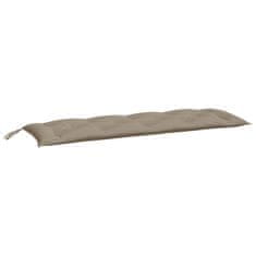 Vidaxl Blazina za vrtno klop taupe 150x50x7 cm oxford tkanina