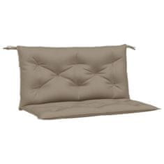 Vidaxl Blazina za vrtno klop 2 kosa taupe 100x50x7cm oxford tkanina