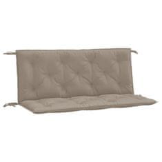 Vidaxl Blazina za vrtno klop 2 kosa taupe 120x50x7cm oxford tkanina