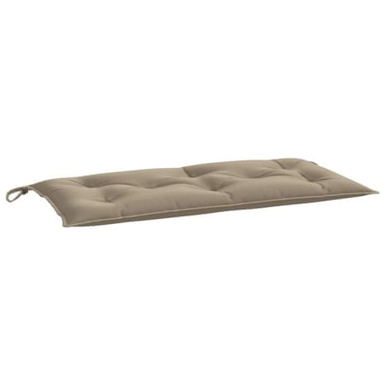 Vidaxl Blazina za vrtno klop taupe 110x50x7 cm oxford tkanina