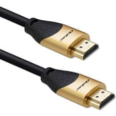 Qoltec kabel hdmi v2.1 ultra visoke hitrosti 8k | 60hz | 26awg | zlato | 5m