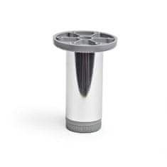 BigBuy Noge Rei 405 kromirane cilindrične srebrne aluminijaste moderne (Ø 3,9 x 10 cm)