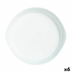 Luminarc Servirni krožnik Luminarc Smart Cuisine Krožen Bela Steklo Ø 28 cm (6 kosov)