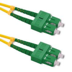 Qoltec qoltec patchcord optično vlakno sc/apc - sc/apc | singlemode | 9/125 | g652d | duplex | 1,5 m