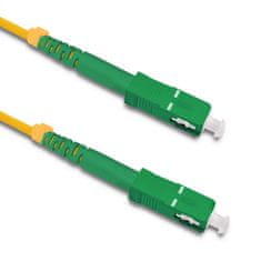 Qoltec qoltec patchcord optično vlakno sc/apc - sc/apc | singlemode | 9/125 | g652d | simplex | 15m