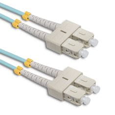 Qoltec qoltec patchcord optično vlakno sc/upc - sc/upc | multimode | 50/125 | om4 | duplex | 5m