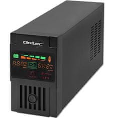 Qoltec Qoltec neprekinjeno napajanje ups line interactive | monolit | 600va | 360w | lcd | usb | rj45