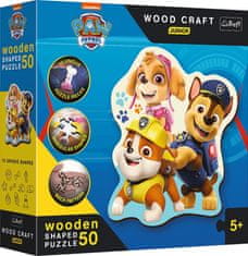 Trefl Wood Craft Junior sestavljanka Paw patrol 50 kosov