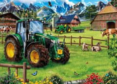 Schmidt Puzzle Planina s traktorjem: John Deere 6120M 1000 kosov