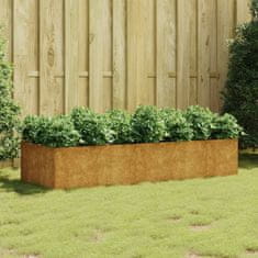 Vidaxl Vrtna visoka greda 200x80x40 cm corten jeklo