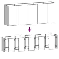 Vidaxl Vrtna visoka greda 200x40x80 cm corten jeklo