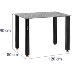 NEW Montažna varilna miza perforiran vrh 10 mm 120 x 80 cm do 150 kg