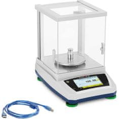 Noah Analitična laboratorijska tehtnica s steklenim pokrovom LCD plošča na dotik 600 g / 0,01 g