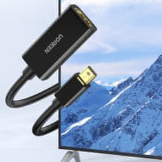 Noah Adapterski kabel mini DP DisplayPort - HDMI 4K črn