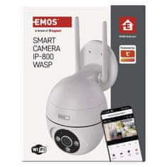 Emos GoSmart Zunanja vrtljiva kamera IP-800 WASP, z WiFi, bela