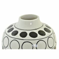 NEW Vaza DKD Home Decor Porcelan Črna Bela Sodobna Krogi 16 x 16 x 18 cm