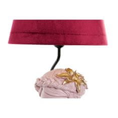NEW Svetilka namizna DKD Home Decor Rdeča Resin Svetlo roza 220 V 50 W 30 x 30 x 49 cm (2 kosov)