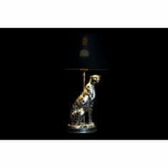 NEW Svetilka namizna DKD Home Decor Srebrna Črna Zlat 26 x 26 x 46 cm Resin 220 V 50 W (2 kosov)