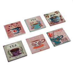 NEW Podstavki za Kozarce Versa Tea (10 x 10 cm) (6 Kosi)