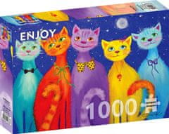 ENJOY Puzzle Smiling cats 1000 kosov